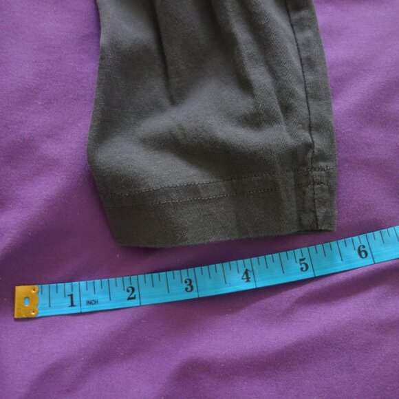 H&M Regular Fit Two Button Long Sleeve 100% Cotton Grey Size XL T-Shirt - Picture 3 of 10